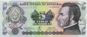 Honduras P.085a 5 Lempiras 2000 (1) 