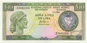 Zypern / Cyprus P.55 10 Pounds Z 006103 (1) 