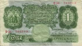 Großbritannien / Great Britain P.363a 1 Pound (1928-1934) (3) 
