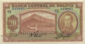 Bolivien / Bolivia P.131 20 Bolivianos 1928 (1) U.6 