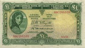 Irland / Ireland P.57c 1 Pounds 1954 (3+) 