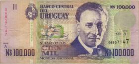 Uruguay P.071a 100.000 Pesos 1991 (3) 