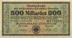 PS1180 Reichsbahn Dresden 500 Milliarden Mark 1923 (2) 