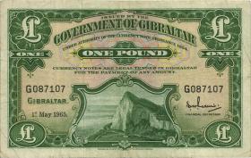 Gibraltar P.18a 1 Pound 1965 (3) 