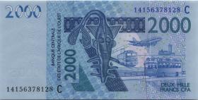 West-Afr.Staaten/West African States P.316Cn 2000 Francs 2014 (1) 