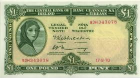 Irland / Ireland P.64b 1 Pound 1970 (1) 