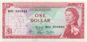 Ost Karibik / East Caribbean P.13f 1 Dollar (1965) (1) 
