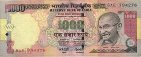 Indien / India P.100d 1000 Rupien 2006 L (3) 