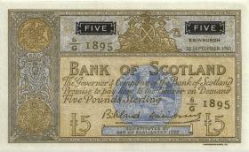 Schottland / Scotland P.103 5 Pounds 22.9.1961 (2/1) 