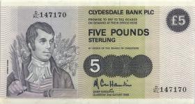 Schottland / Scotland P.212d 5 Pounds Sterling 1988 (2) 