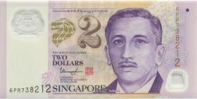 Singapur / Singapore P.46j 2 Dollars (2016) Polymer (1) 