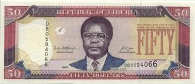 Liberia P.29c 50 Dollars 2008 (1) 