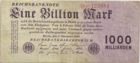R.126b: 1 Billion Mark 1923 (3-) 