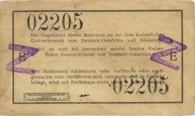 R.932c: Deutsch-Ostafrika 1 Rupie 1915 mit Überstempelung Z (2) 