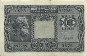 Italien / Italy P.032c 10 Lire 1944 Jupiter (2) 