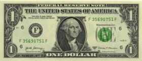USA / United States P.544b 1 Dollar 2017 A (1) F 