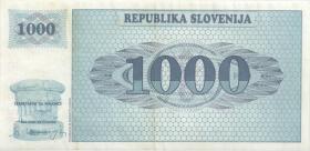 Slowenien / Slovenia P.09a 1000 Tolarjew 1991 (3) 
