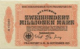 PS1221 Reichsbahn Frankfurt 200 Millionen Mark 1921 (2) 