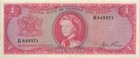 Trinidad & Tobago P.26a 1 Dollar L. 1964 (1) 