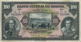 Bolivien / Bolivia P.125 100 Bolivianos L.1928 (3) 