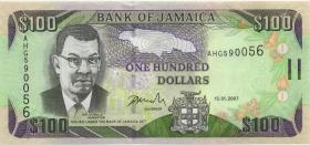 Jamaika / Jamaica P.084c 100 Dollars 2007 (1) 