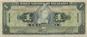 Nicaragua P.099c 1 Cordobas 1959 (3-) 
