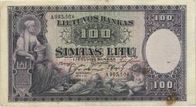 Litauen / Lithuania P.25 100 Litu 1928 (4) 