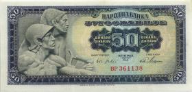 Jugoslawien / Yugoslavia P.079b 50 Dinara 1965 (2) 