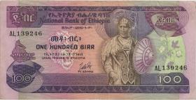 Äthiopien / Ethiopia P.34a 100 Birr (1976) (3) 