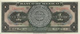 Mexiko / Mexico P.038d 1 Peso 1948 (1) 