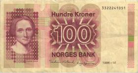 Norwegen / Norway P.43e 100 Kroner 1994 (3) 