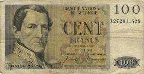 Belgien / Belgium P.129c 100 Francs 1958 (4) 