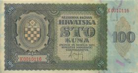 Kroatien / Croatia P.02 100 Kuna 1941 (2) 