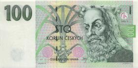 Tschechien / Czech Republic P.18b 100 Kronen 1997 D (1) 