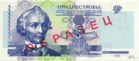 Transnistrien / Transnistria P.35s 5 Rubel 2000 Specimen (1) 