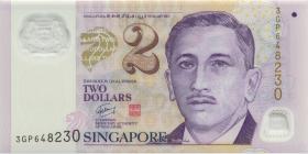 Singapur / Singapore P.46b 2 Dollars (2005) Polymer (1) 