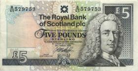 Schottland / Scotland P.352c 5 Pounds 1999 (3) 
