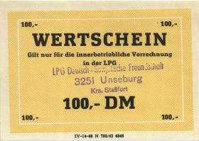 L.142.8 LPG Unseburg "Deutsch-Sowjetische Freundschaft" 100 DM (1) 