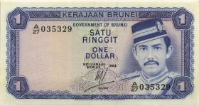 Brunei P.06c 1 Ringgit 1983 (2) 