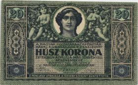 Ungarn / Hungary P.042 20 Kronen 9.8.1919 (2) 