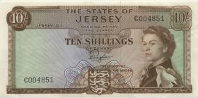 Jersey P.07 10 Shillings (1963) (2) 