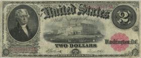 USA / United States P.188 2 Dollar 1917 United States Note (4) 
