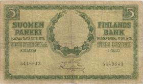 Finnland / Finland P.036 5 Markkaa 1918 (4) 