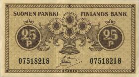 Finnland / Finland P.033 25 Pennia 1918 (2) 