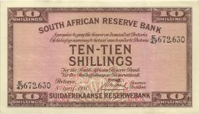 Südafrika / South Africa P.082d 10 Shillings 1940 (3+) 