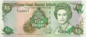 Cayman-Inseln P.22 5 Dollars 1998 C/1 000941 (1) low number 