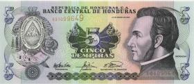 Honduras P.085c 5 Lempiras 2003 (1) 