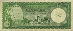 Niederl. Antillen / Netherlands Antilles P.02 10 Gulden 1962 (3) 