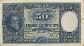 Litauen / Lithuania P.24 50 Litu 1928 (3) 