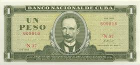 Kuba / Cuba P.102a 1 Peso 1969 (1) 